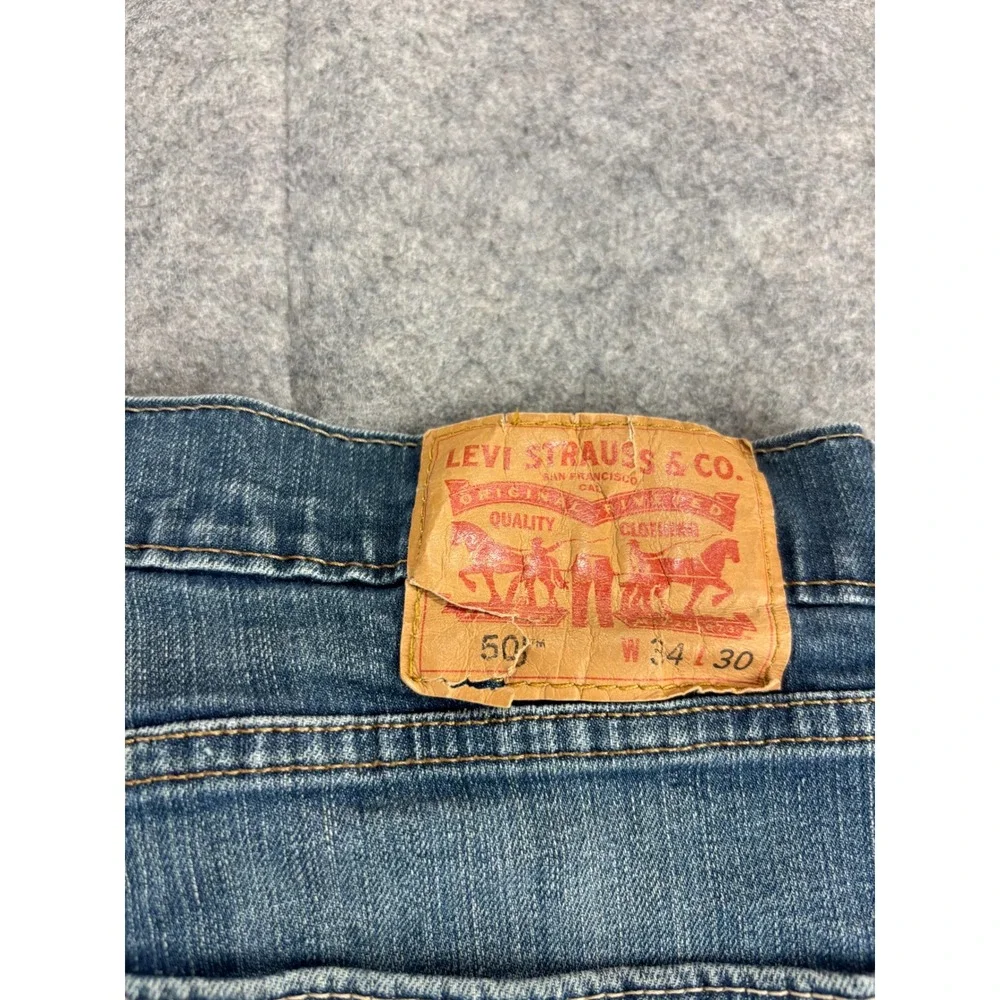 Levis 559 Relaxed Straight Jeans Mens 34x30 Blue Denim Medium Wash Pants